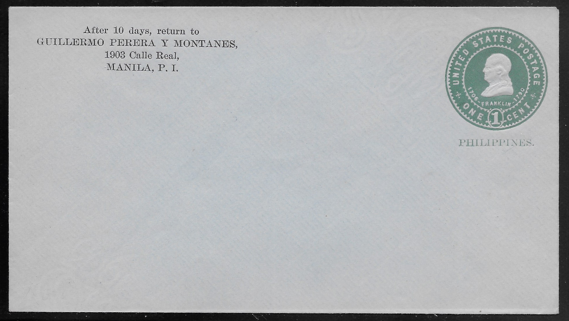 Philippines 1903 Postal Stationary 